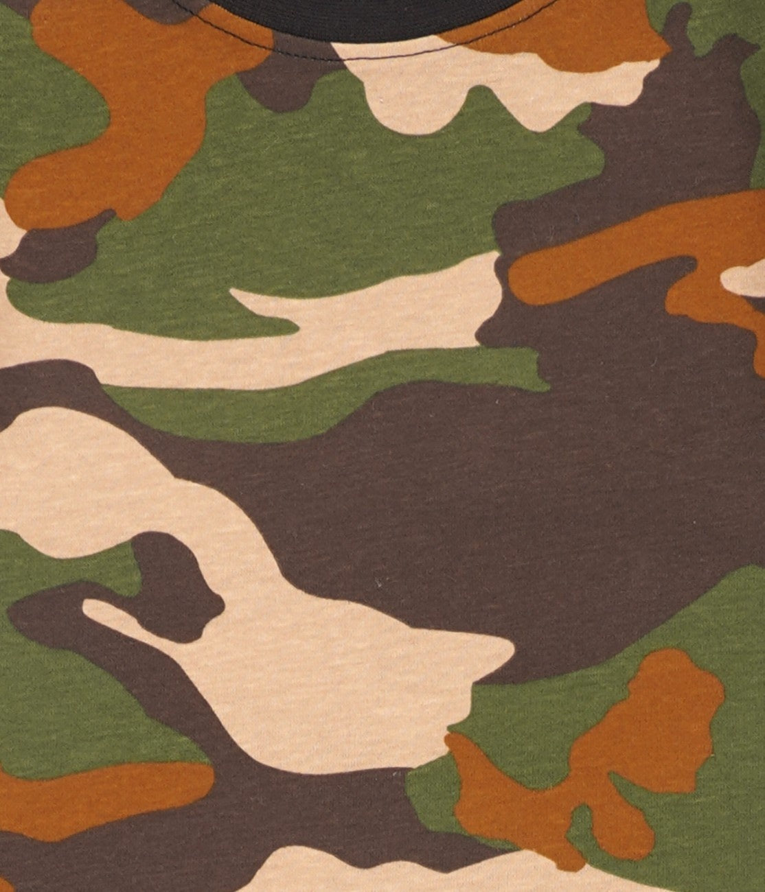 kids pyjama set camouflage design closeup