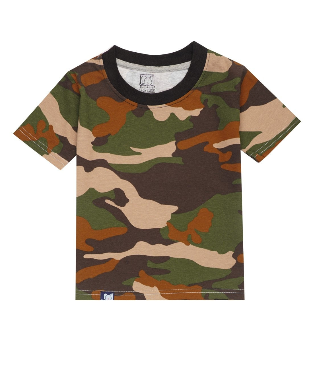 kids pyjama set camouflage design tshirt