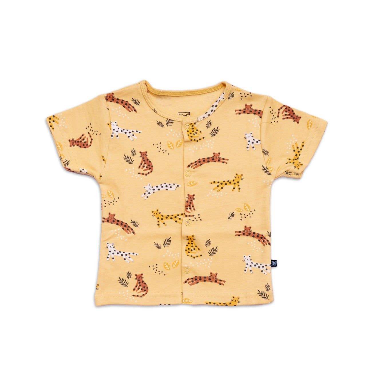 cheetah printed cotton baby clothing set tshirt