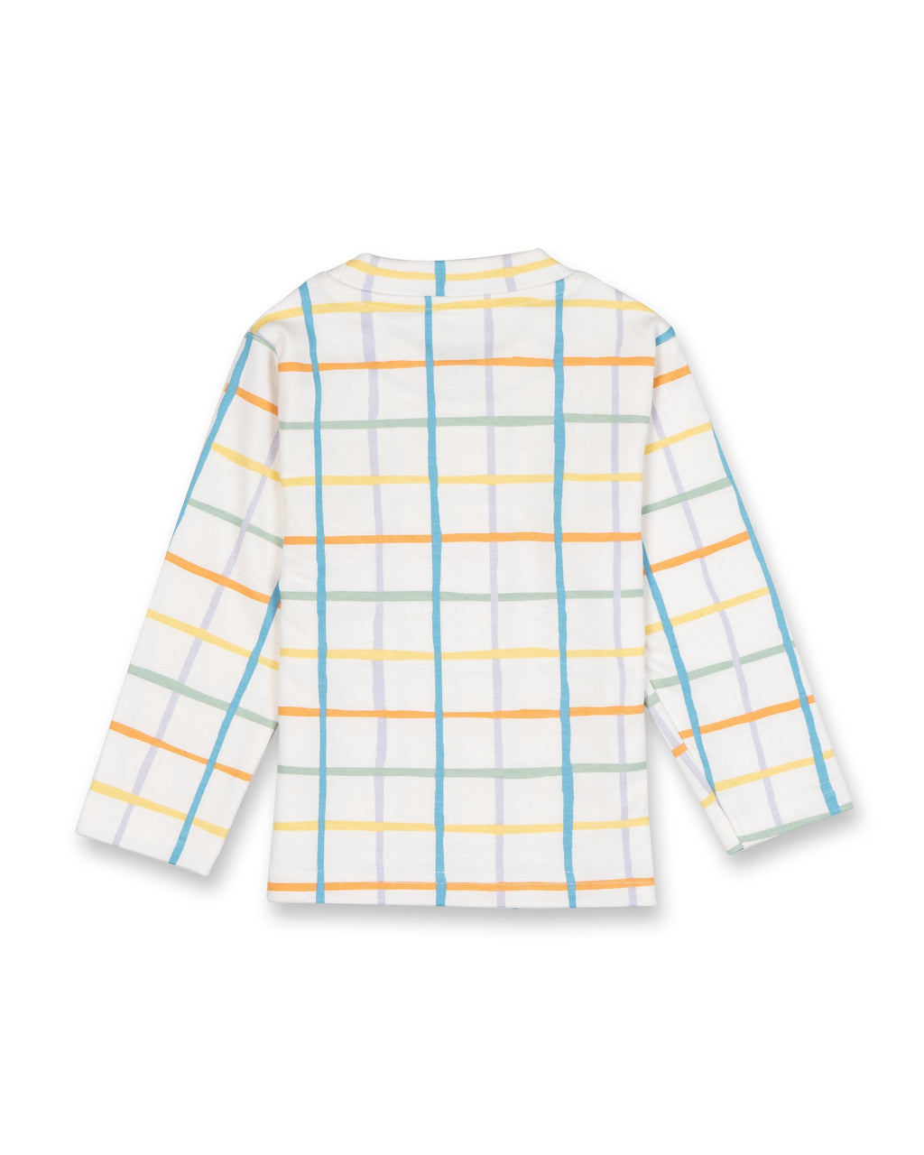 checked kids full sleeve kids tshirt pyjama back