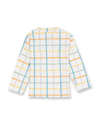 checked kids full sleeve kids tshirt pyjama back