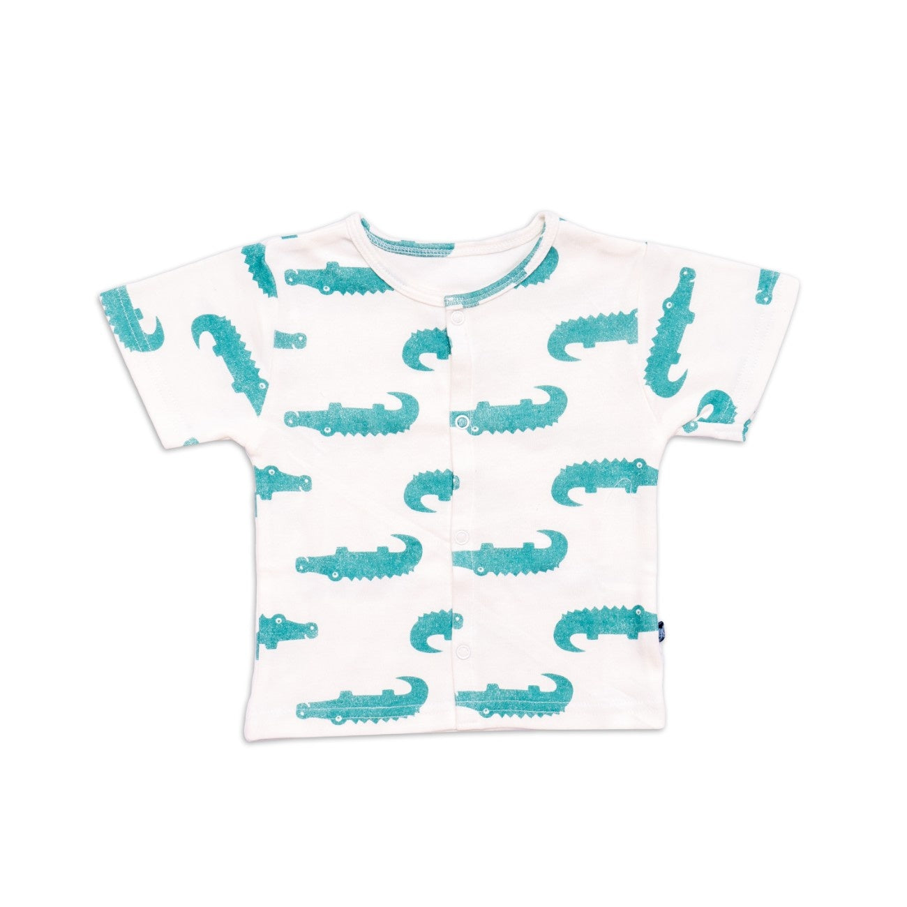 croc printed cotton baby dress tshirt