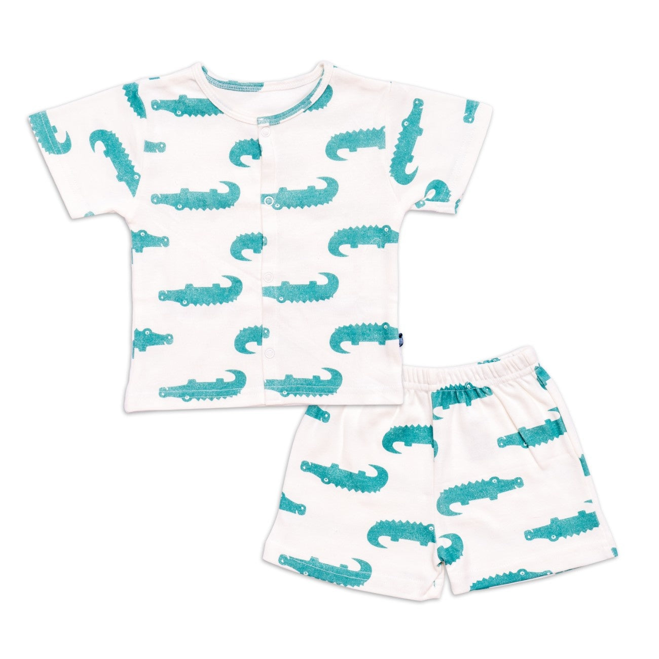 croc printed cotton baby dress online 