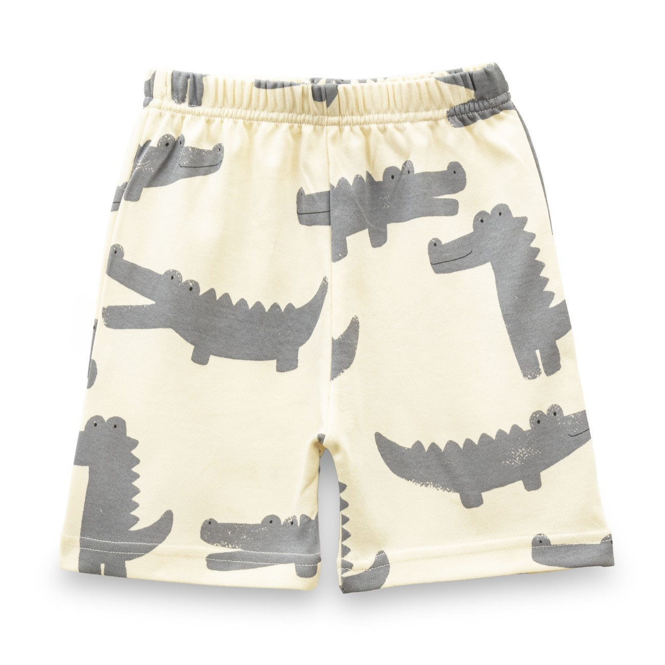 Croc Printed White Kids Clothing Set shorts