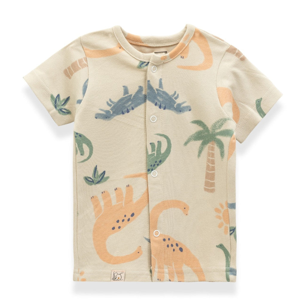 dino family printed cute baby clothing set new