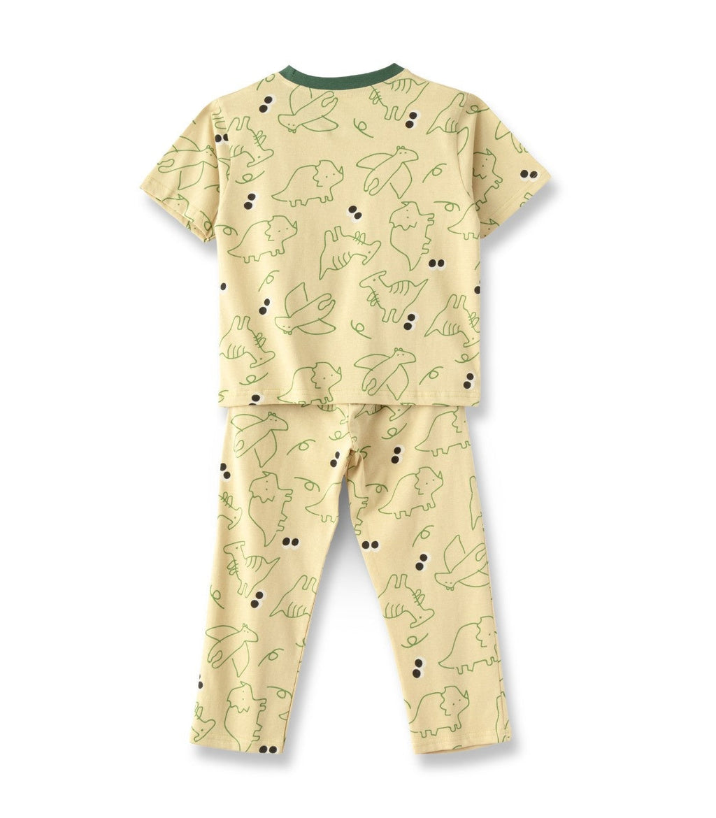 animals printed kids pyjama set back