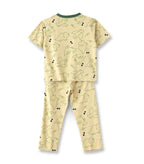 animals printed kids pyjama set back