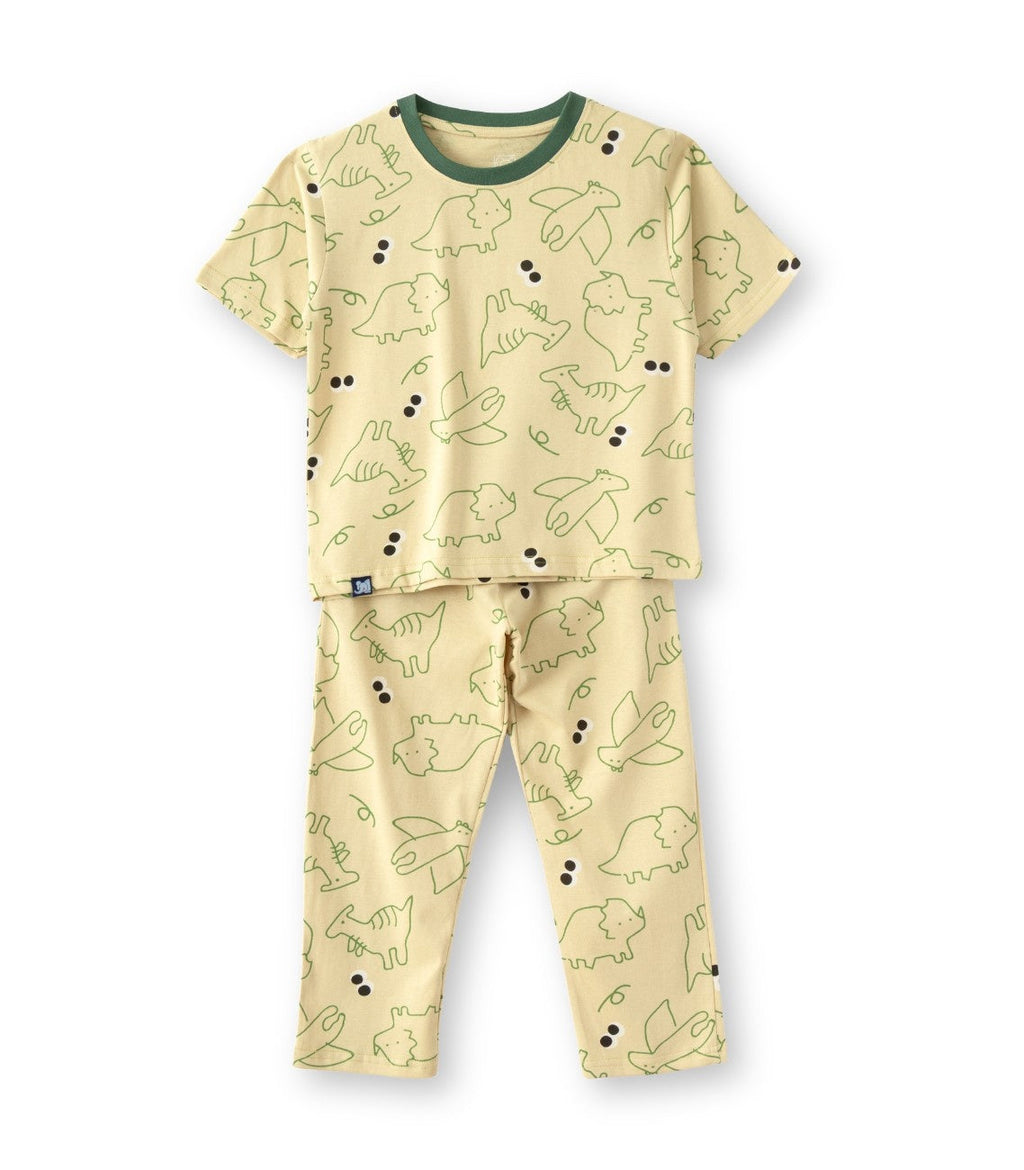 animals printed kids pyjama set