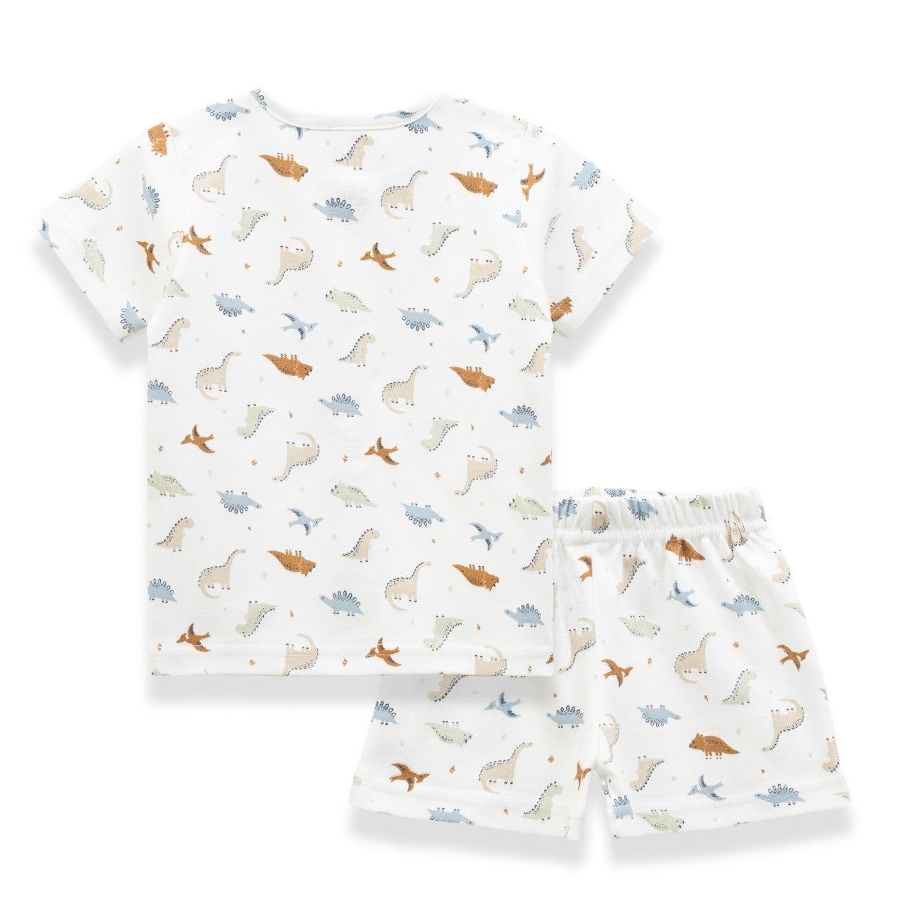 little dinosaurs printed baby clothes set back