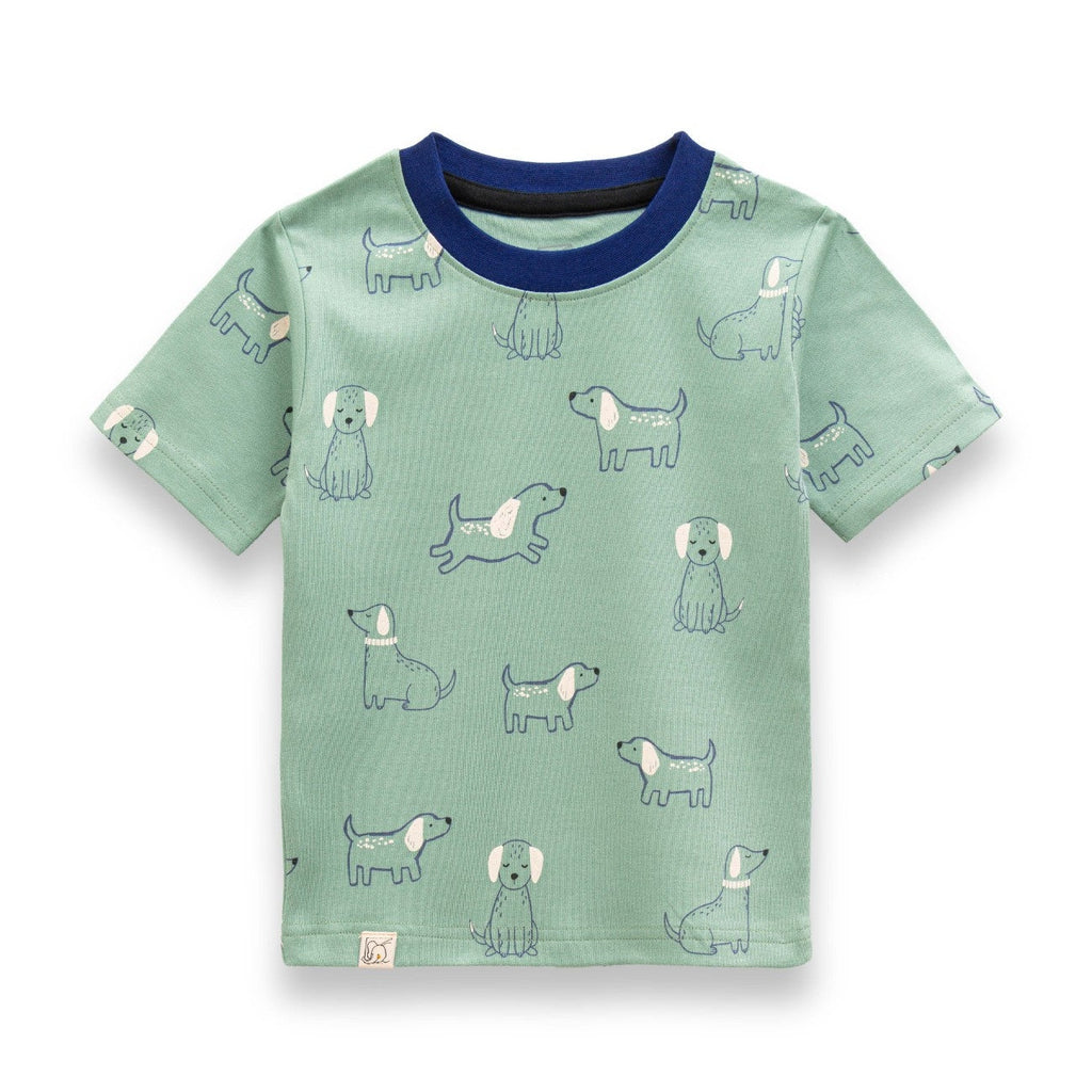 night suit for kids dogs printed tshirt