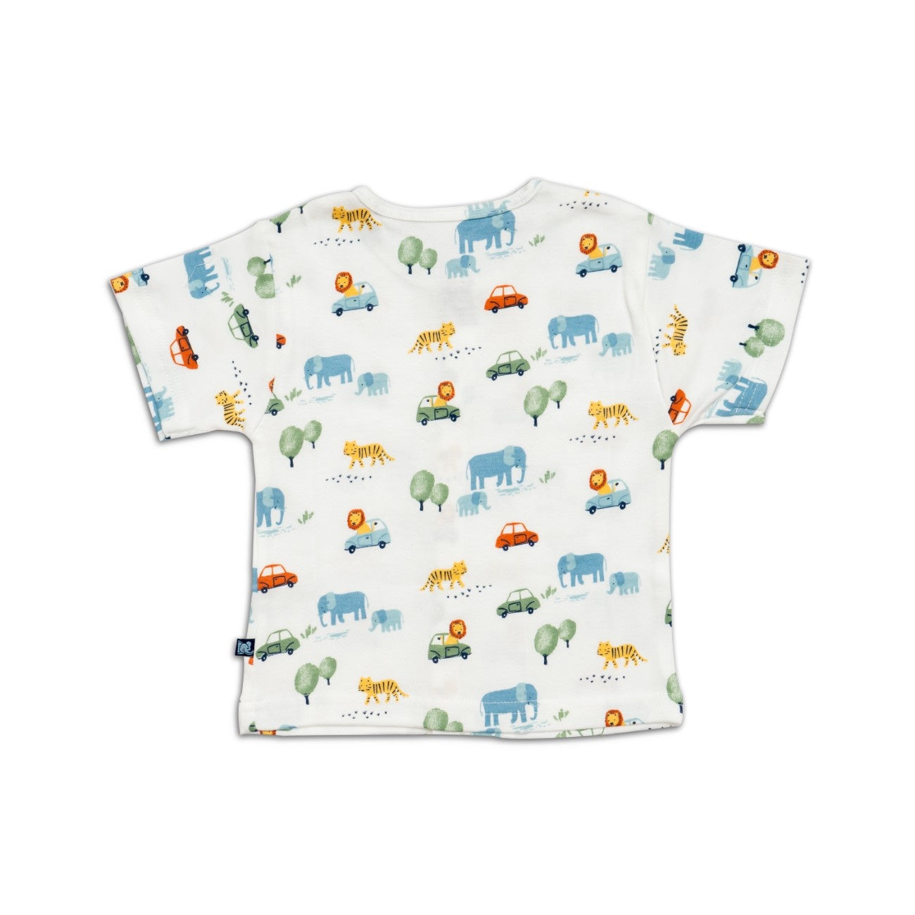 jungle safari printed cotton baby clothes back