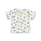 jungle safari printed cotton baby clothes tshirt