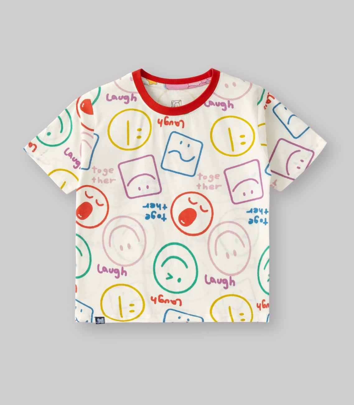 emoji kids cotton clothing set tshirt