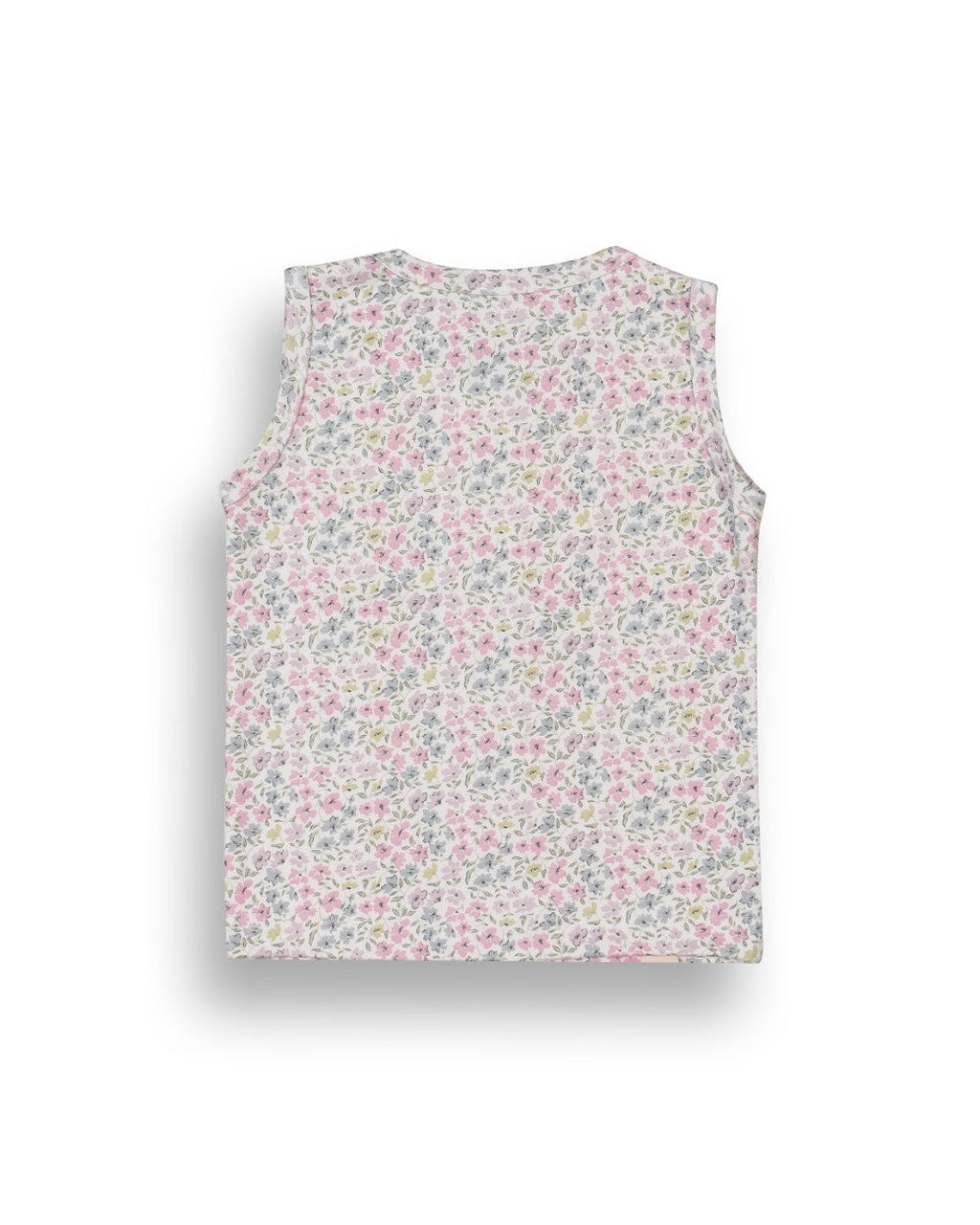 Tiny Floral Printed Pink Kids Clothing Set back