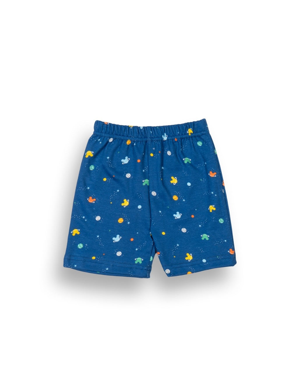 Galaxy Printed Blue Kids Clothing Set shorts