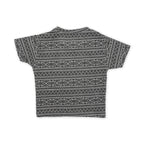 geometrical printed baby clothing set back view