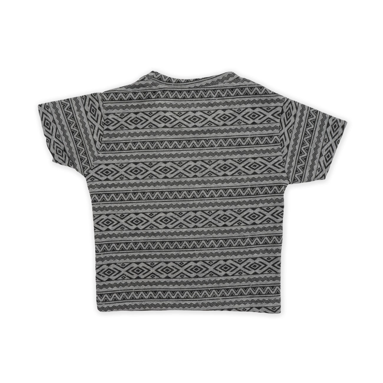 geometrical printed baby clothing set back view