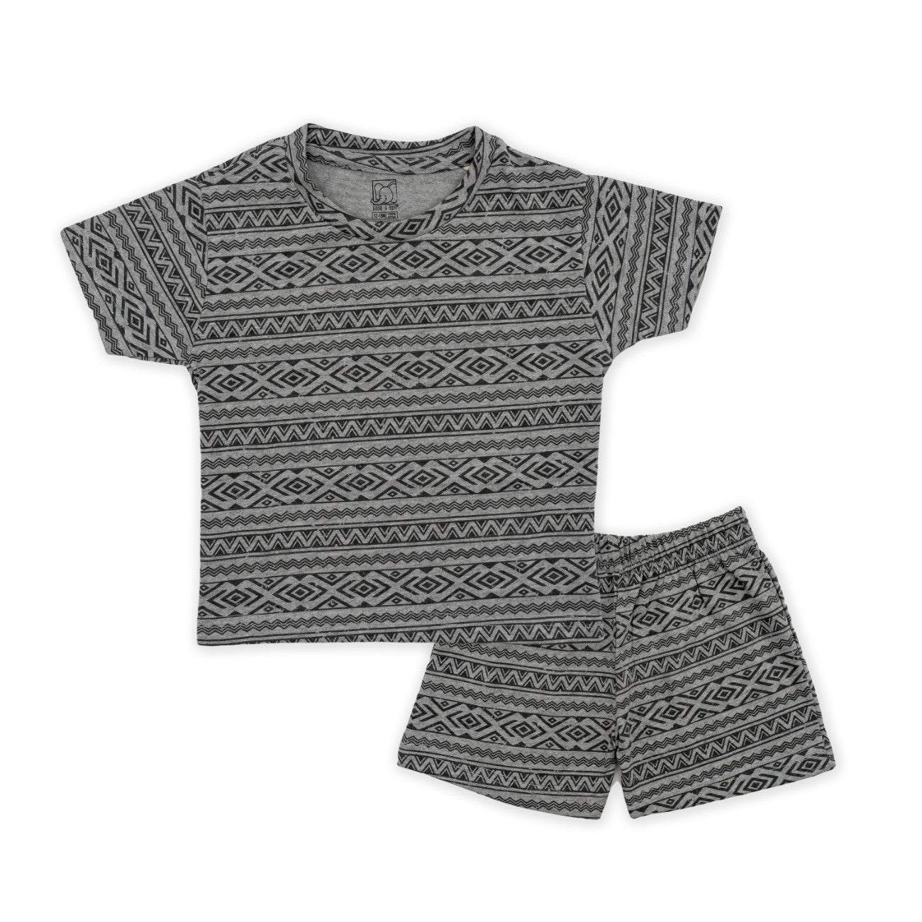 geometrical printed baby clothing set