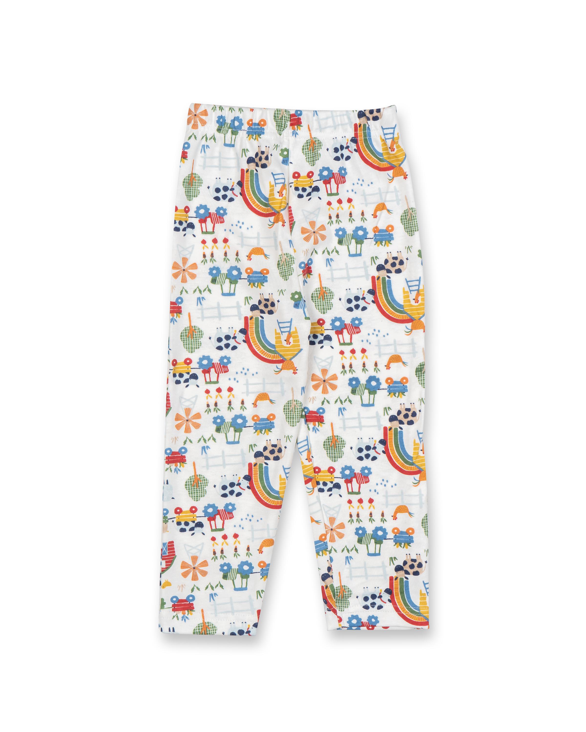 houses printed full sleeve kids pyjama pant