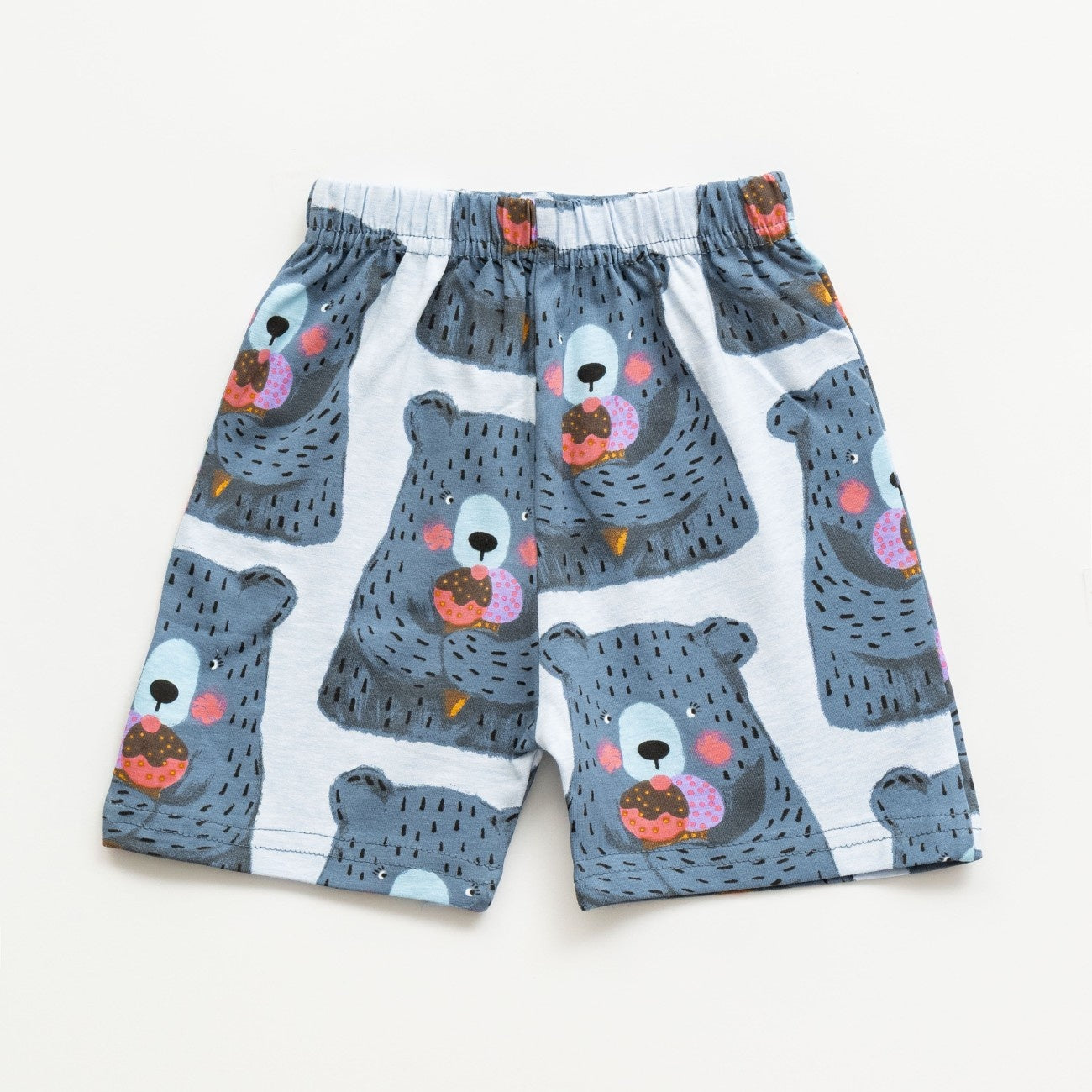 Ice Bear Printed Grey Kids Clothing Set shorts