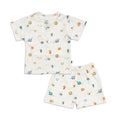 animals patch printed baby clothing set 