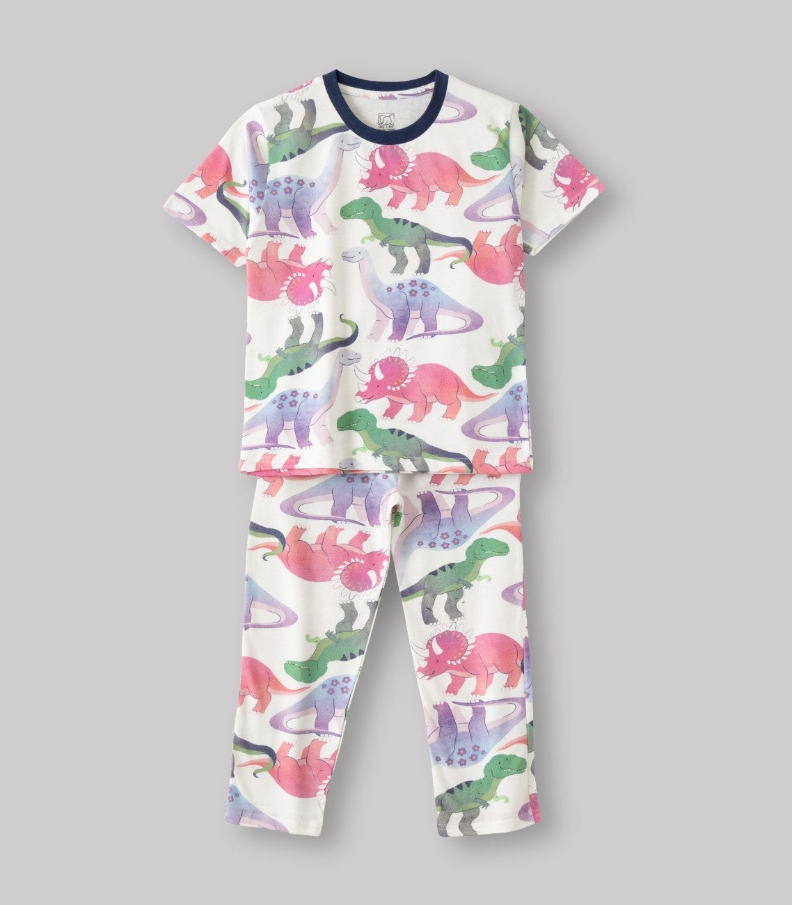 jurassic animals kids pajama dress