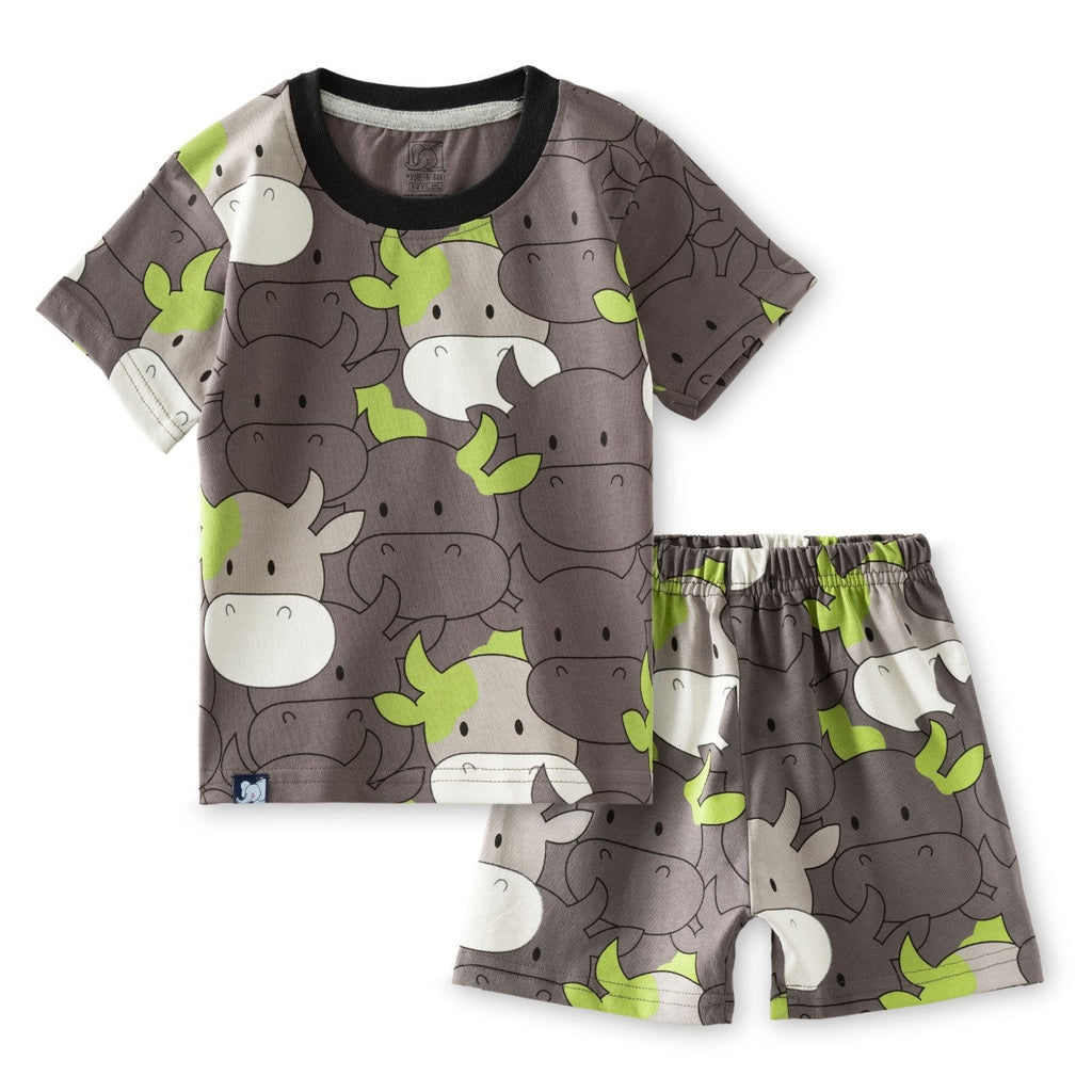 cows printed kids cotton clothing set