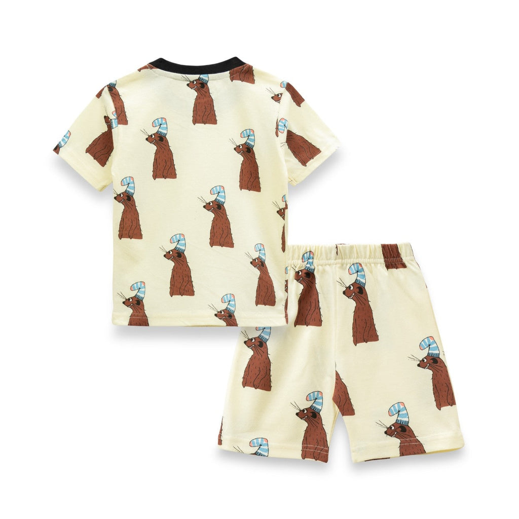 mongoose printed kids dress set back