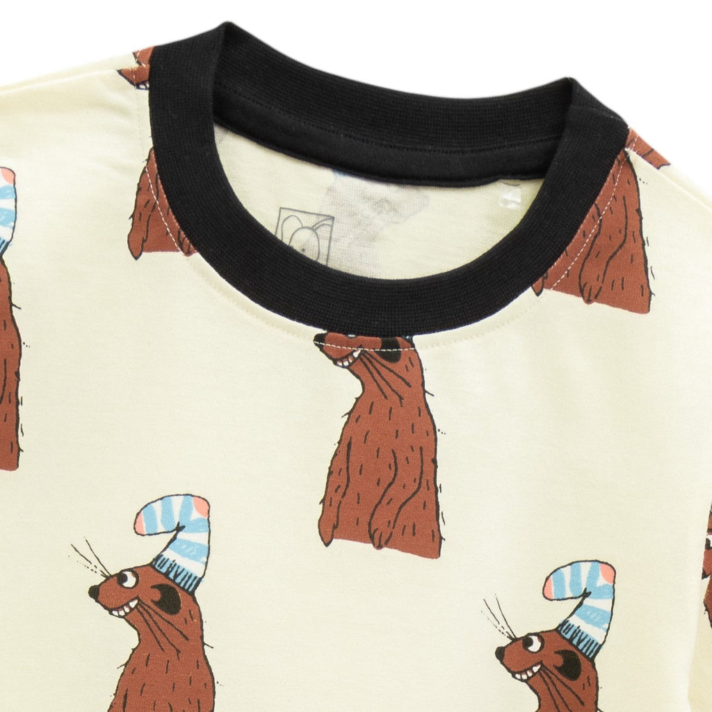 mongoose printed kids dress set closeup