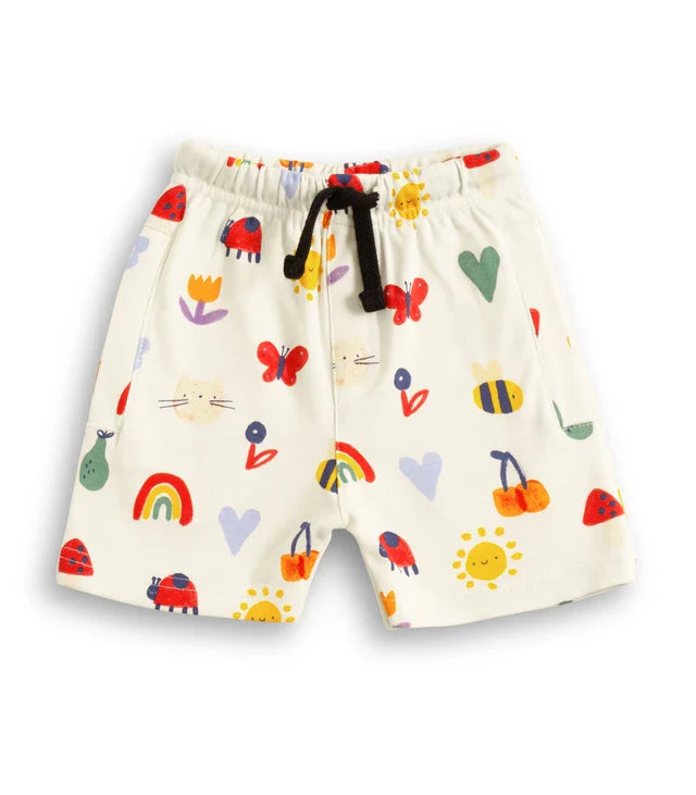power up red kids tshirt shorts for girls 