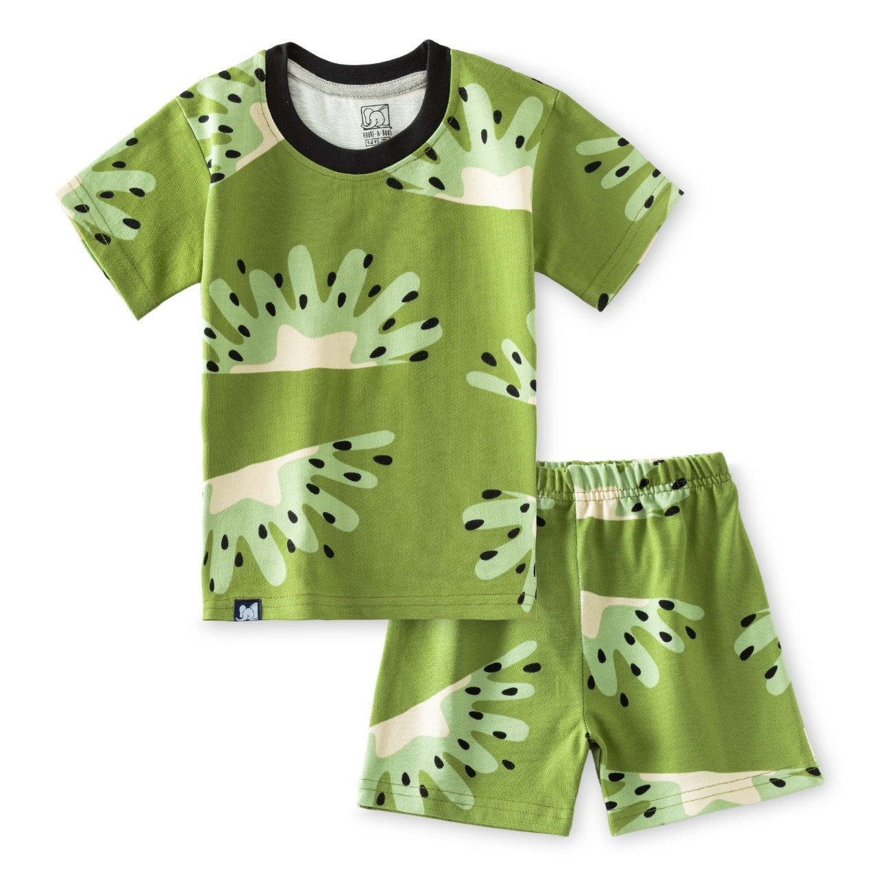 kiwi fruit green kids clothing set