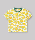 all over printed kids tshirt set