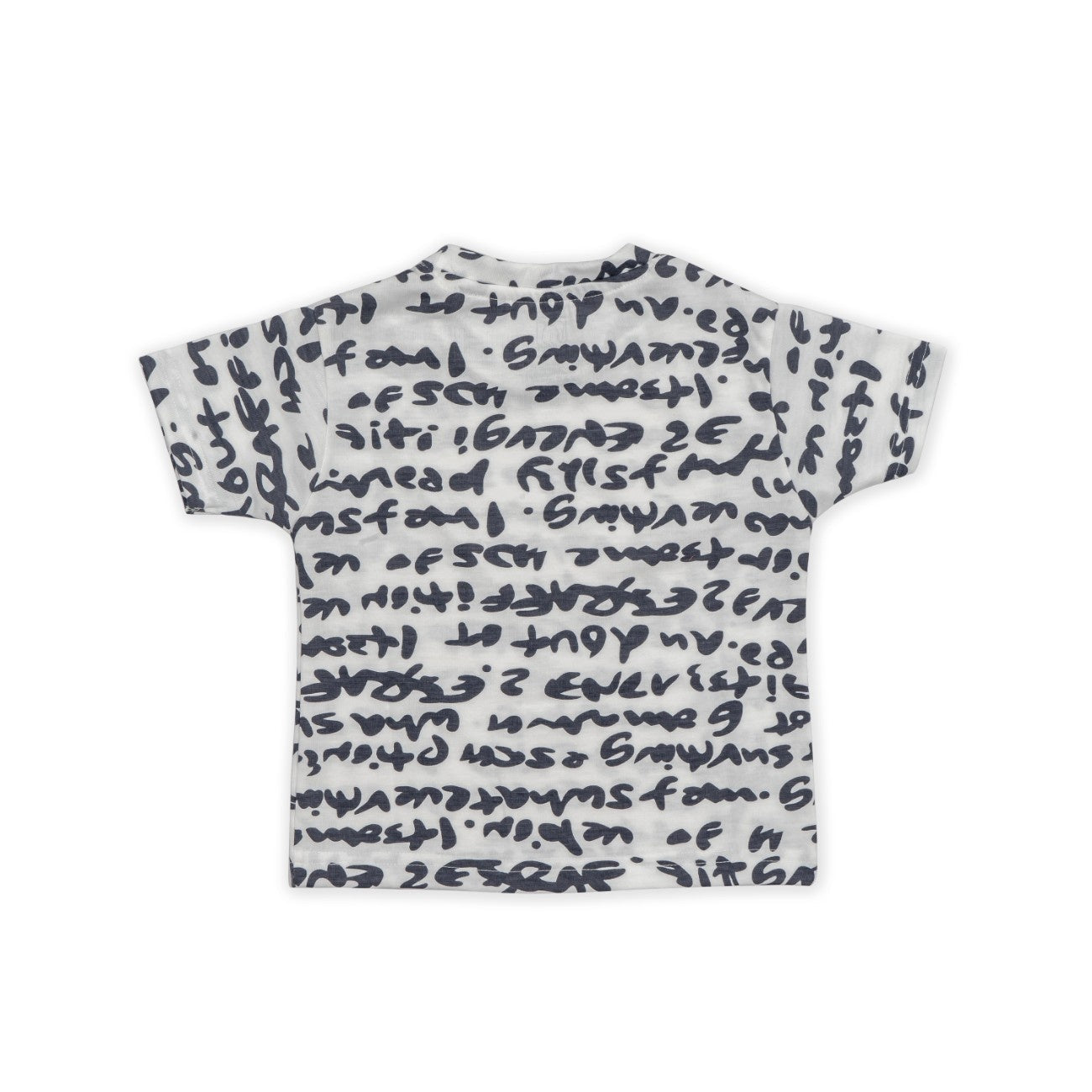 typography printed cotton baby clothes back