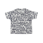 typography printed cotton baby clothes front