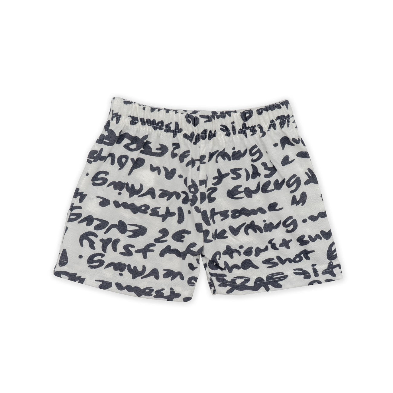 typography printed cotton baby clothes shorts set