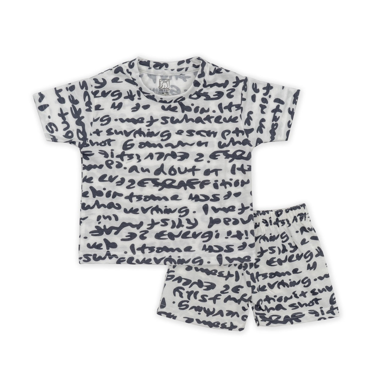 typography printed cotton baby clothes