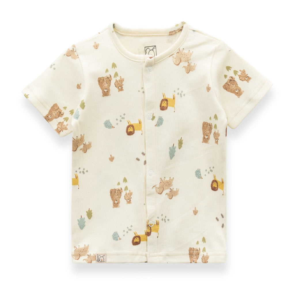 cute animals printed baby tshirt shorts set