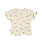 lion and tiger printed cotton baby clothes back view