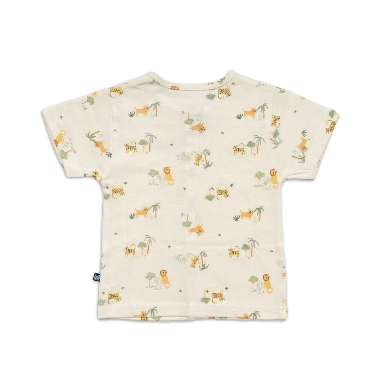 lion and tiger printed cotton baby clothes back view