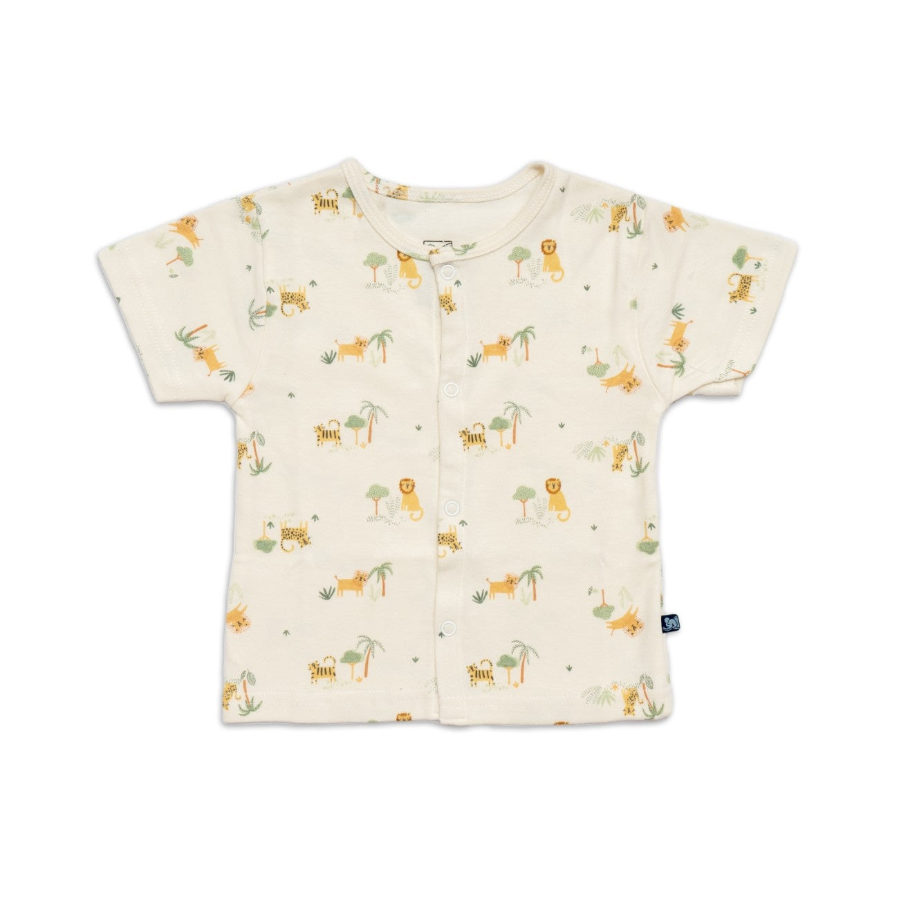 lion and tiger printed cotton baby clothes front view