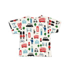london city printed baby clothing set back view
