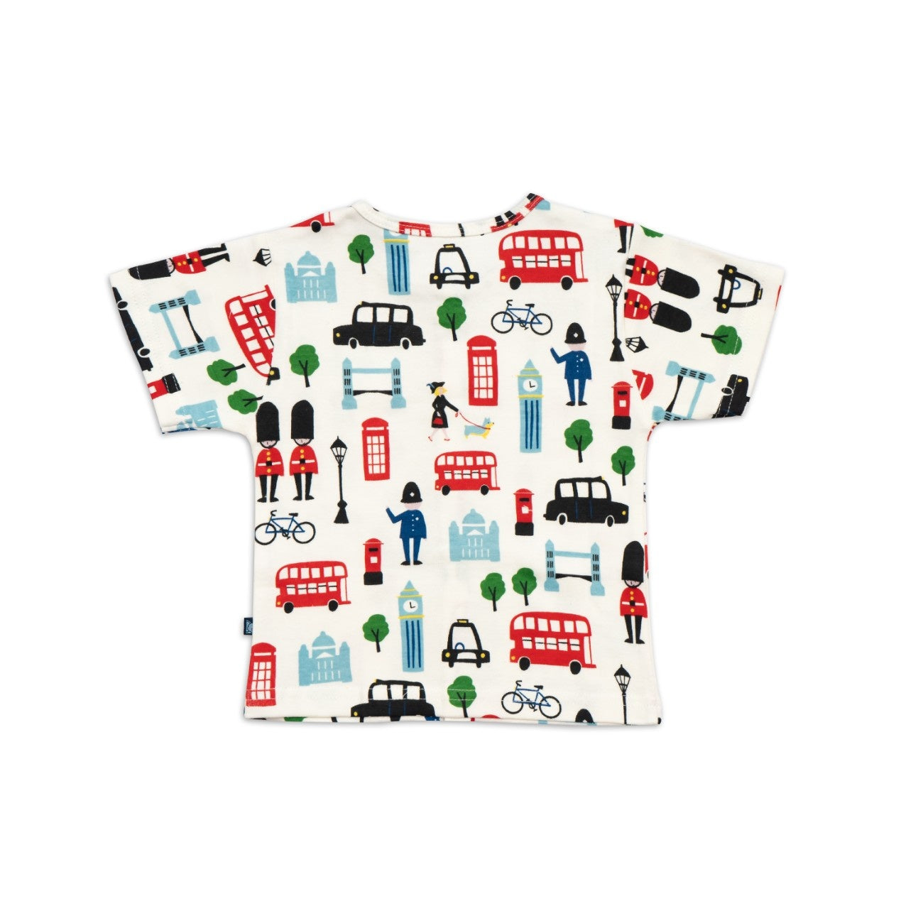 london city printed baby clothing set back view