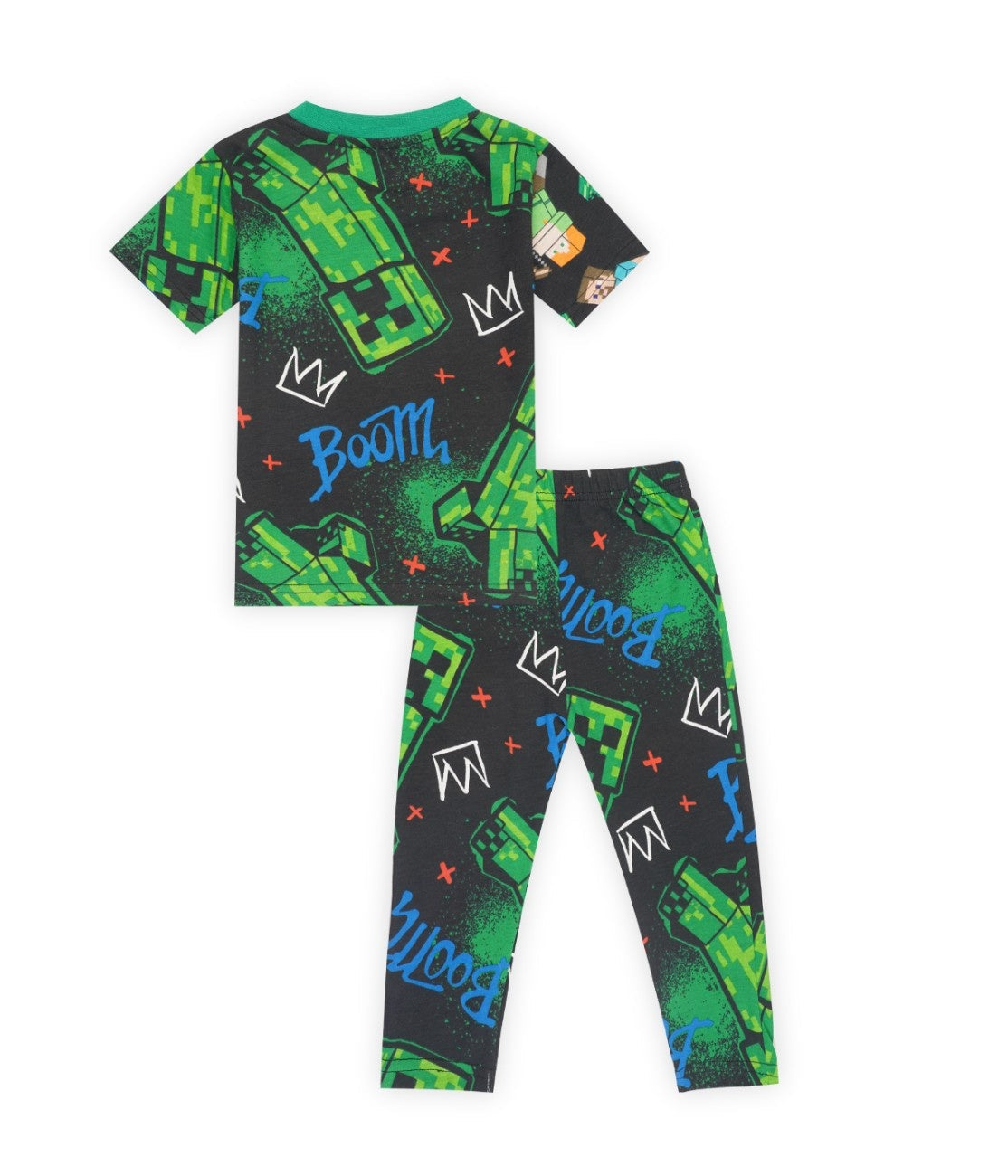 cartoon printed kids pyjama set back