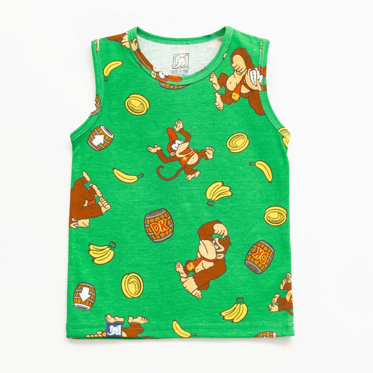 Monkey Printed Green Kids Clothing Set tshirt