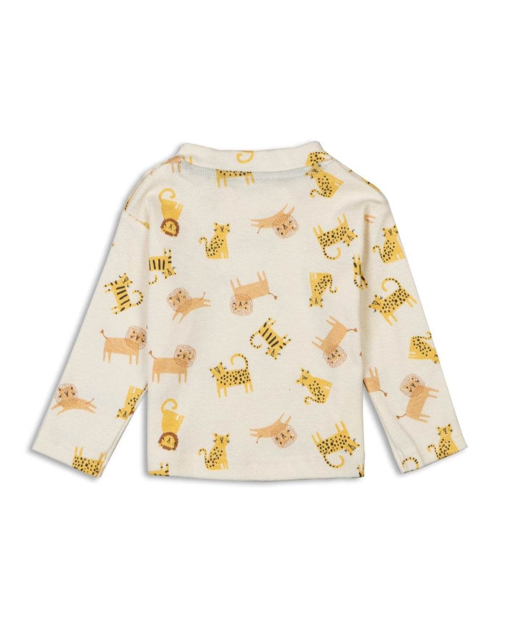 lion and tiger printed baby cotton pyjama set back