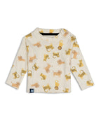 lion and tiger printed baby cotton pyjama set front