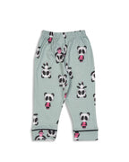 panda printed kids night dress suit