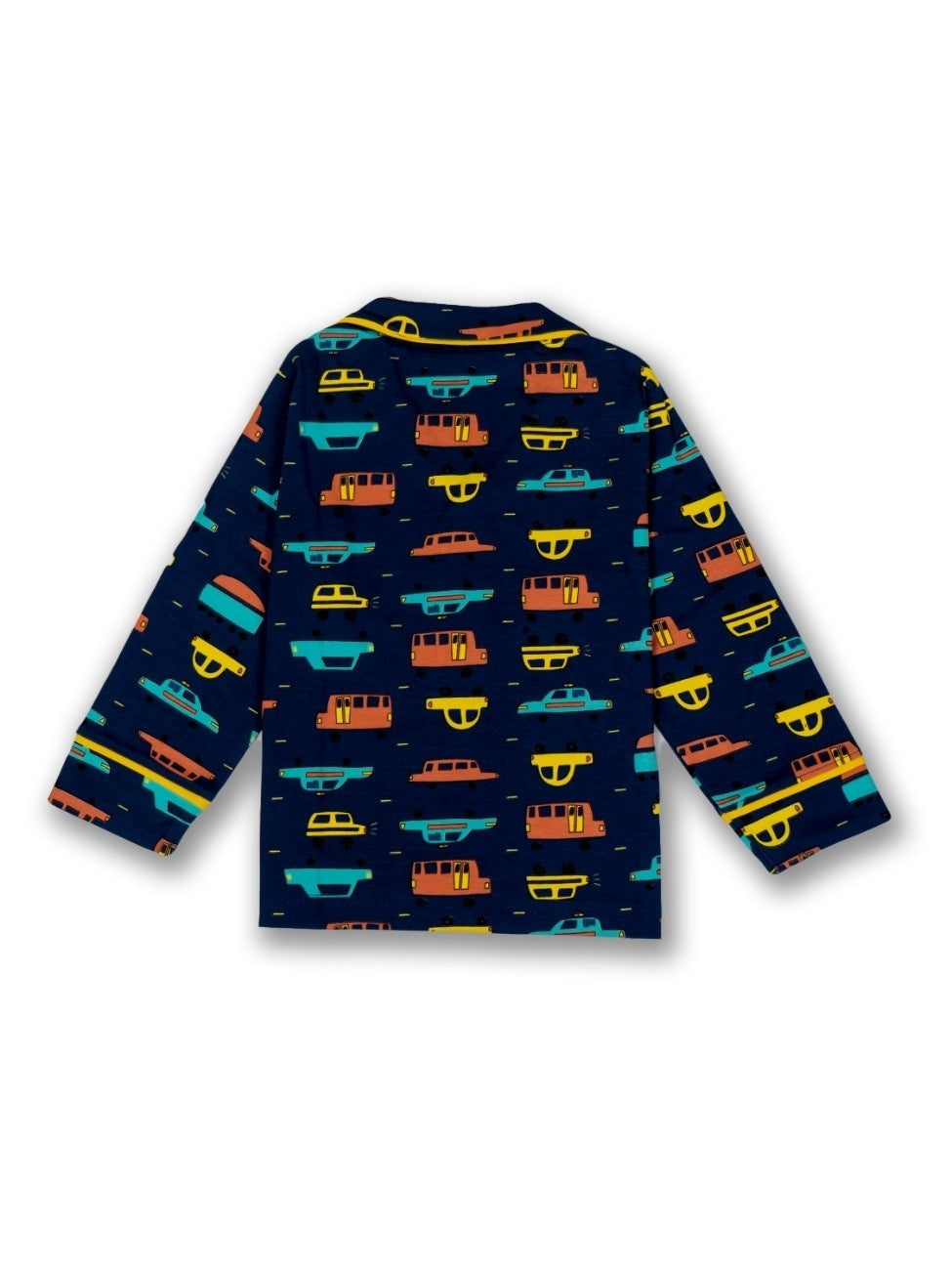 car printed night dress for kids back