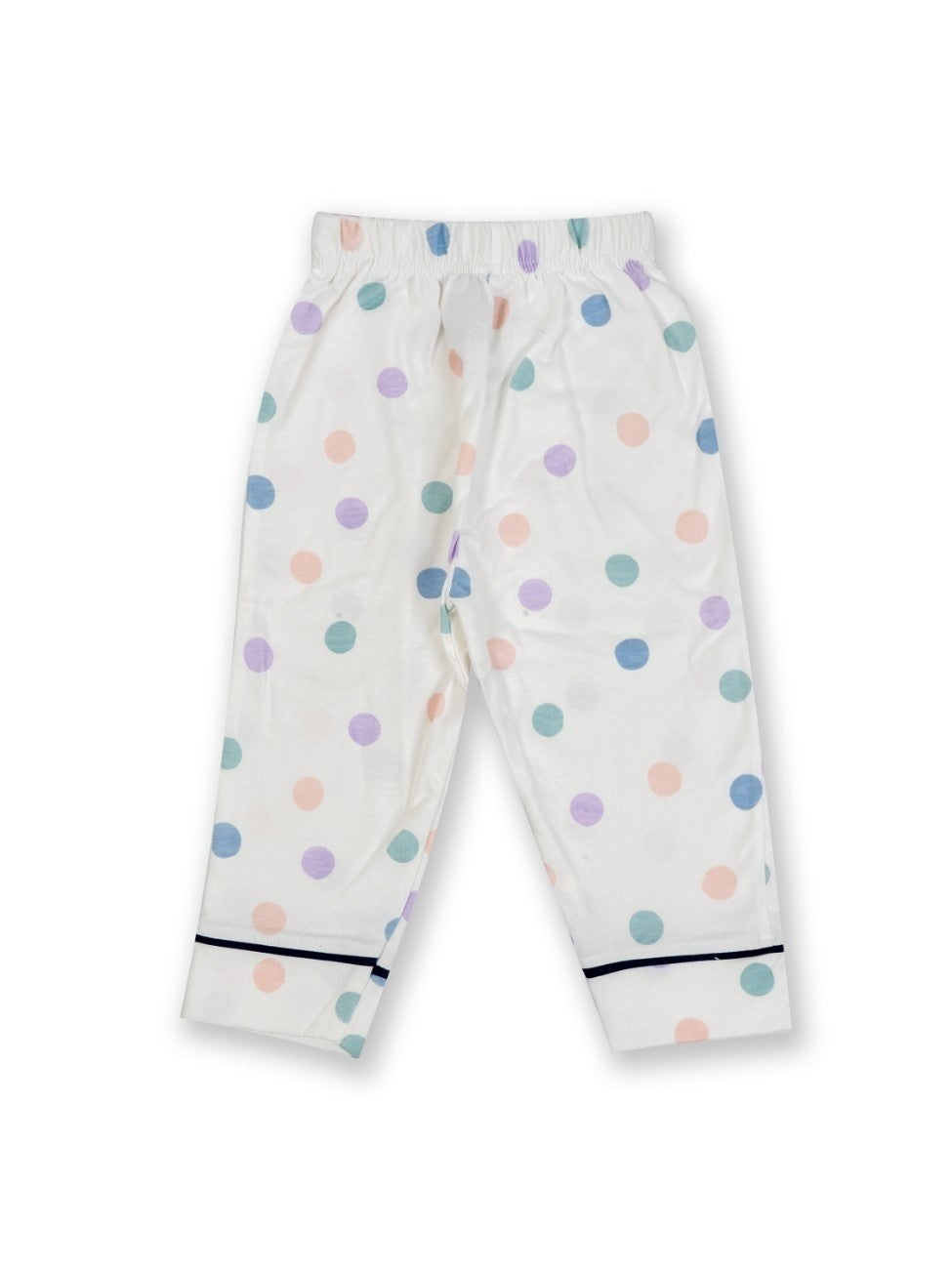 polka dots printed kids night dress pant