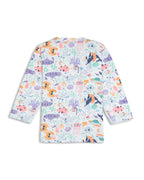 ocean animals kids tshirt pyjama set back